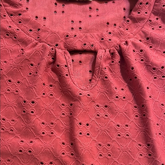 PerSeption Concept Pink Flutter Sleeve Ruffled Blouse - Picture 4 of 6